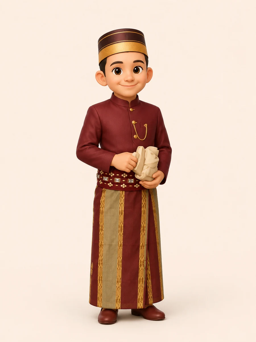 Karakter 3D mempelai pria